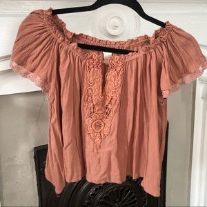 Boho off the shoulder top